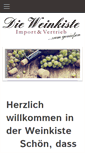 Mobile Screenshot of die-weinkiste-juelich.de